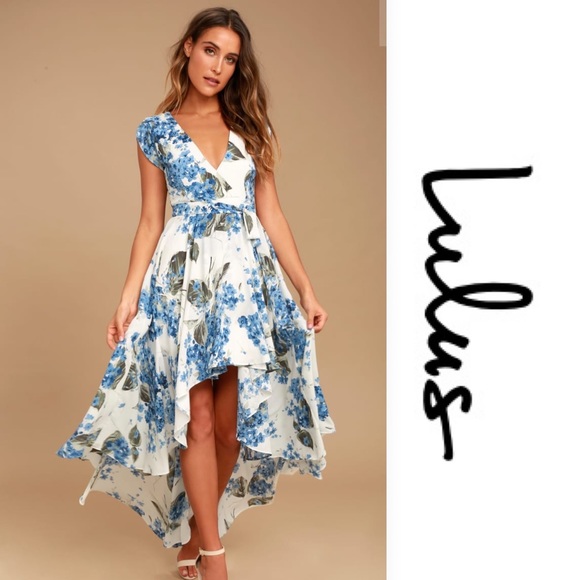 Lulus Dresses & Skirts - Lulu’s French White Floral Print High-Low NWT